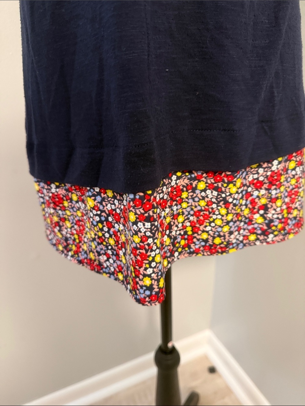 J. Crew Navy Scoop Neck Tank - Picture 3 of 4